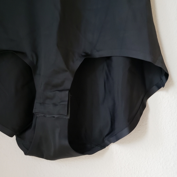 NWT Sam Edelman | Scoop Neck Heart Shape Bodice Sheer Mesh Sleeveless Bodysuit - Picture 6 of 11